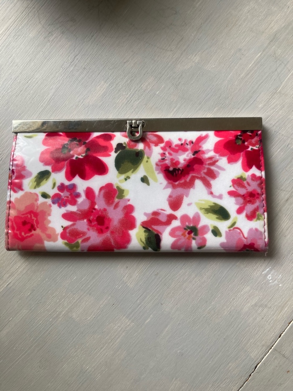 Floral Pink Clutch Wallet - Designer-Inspired Women's Accessory